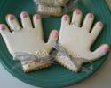 Delicious bridal shower cookies that are sweet to eat.